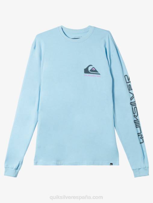 cielo azul camiseta con logo omni D6T4D300 hombres Quiksilver