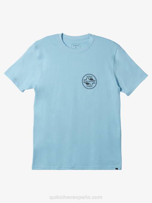 cielo azul camiseta con motivo de burbujas D6T4D1026 hombres Quiksilver