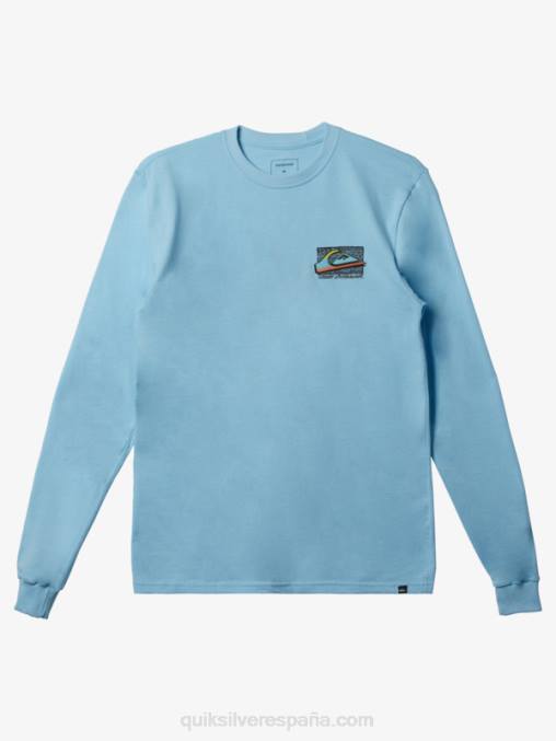 cielo azul camiseta retro desteñida D6T4D1212 hombres Quiksilver