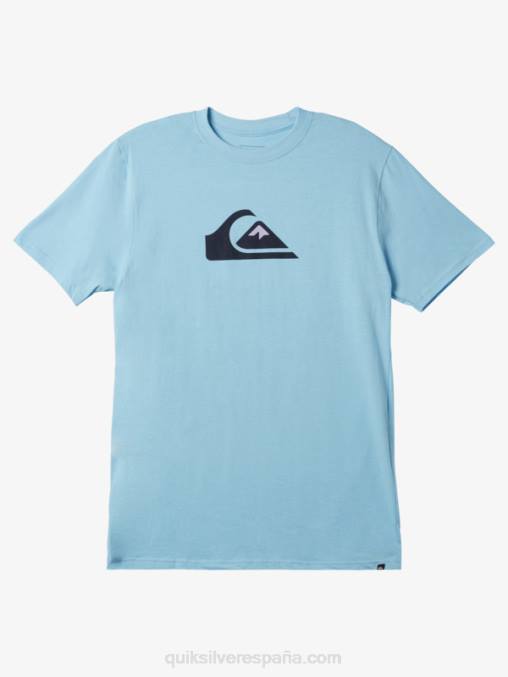 cielo azul playera con logo de comp D6T4D197 hombres Quiksilver