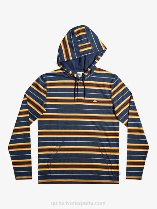 insignia última oportunidad raya última oportunidad camiseta de manga larga con capucha D6T4D1862 hombres Quiksilver