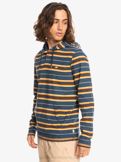 insignia última oportunidad raya última oportunidad camiseta de manga larga con capucha D6T4D1862 hombres Quiksilver