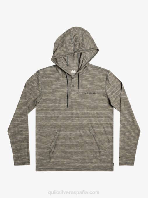 kentin pizarra oscura camiseta de manga larga con capucha D6T4D1353 hombres Quiksilver