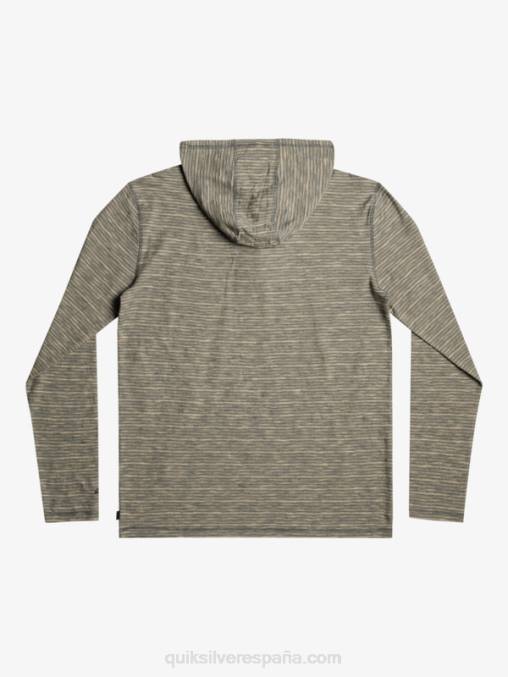 kentin pizarra oscura camiseta de manga larga con capucha D6T4D1353 hombres Quiksilver