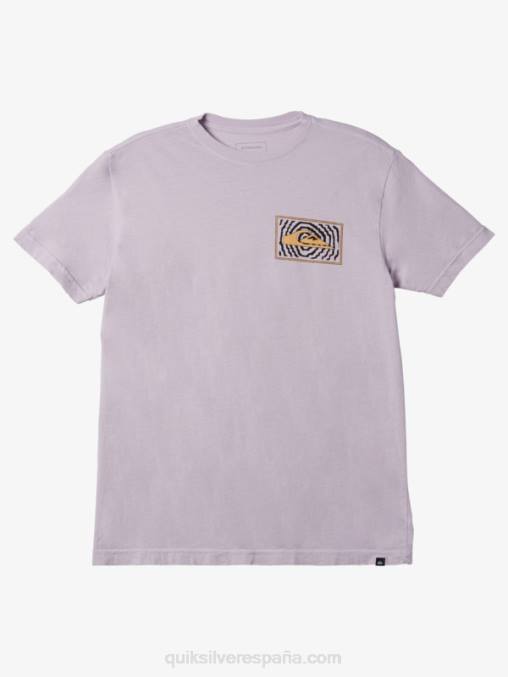 lila pastel camiseta con logo D6T4D982 hombres Quiksilver