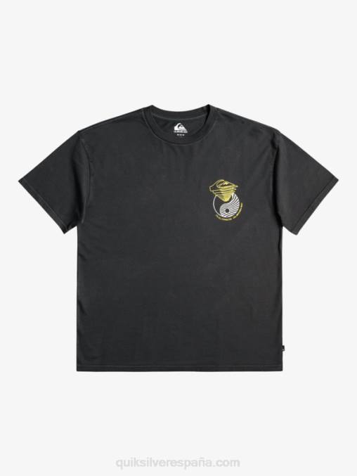 negro ahí fuera camiseta D6T4D1167 hombres Quiksilver