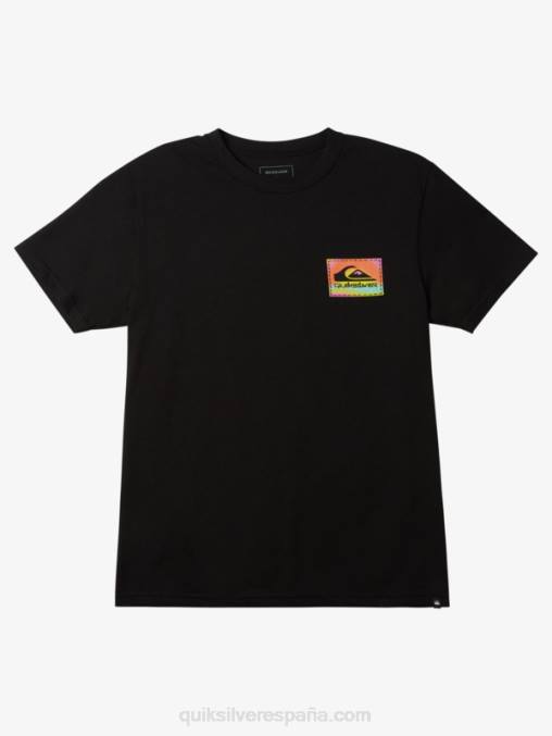 negro camiseta color flow D6T4D1204 hombres Quiksilver
