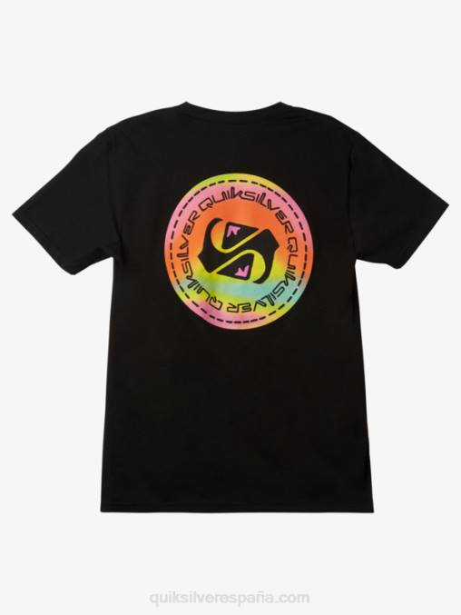 negro camiseta color flow D6T4D1204 hombres Quiksilver