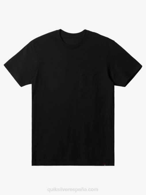 negro camiseta con bolsillo diario D6T4D896 hombres Quiksilver