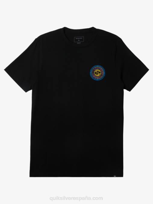 negro camiseta con el final de los círculos D6T4D308 hombres Quiksilver