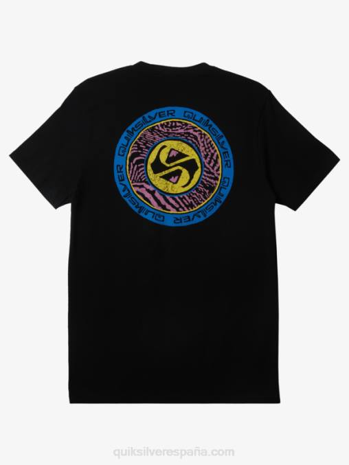 negro camiseta con el final de los círculos D6T4D308 hombres Quiksilver