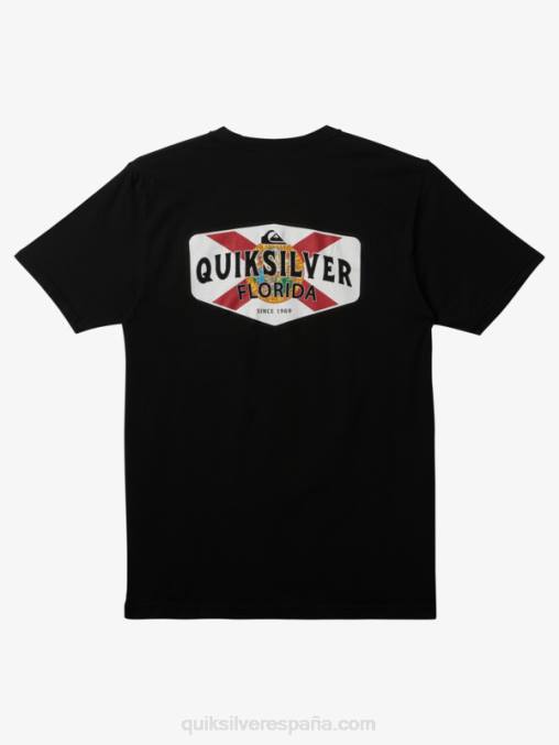 negro camiseta de costa a costa de florida D6T4D235 hombres Quiksilver