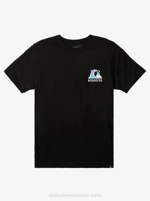 negro camiseta de la curva del río D6T4D1517 hombres Quiksilver