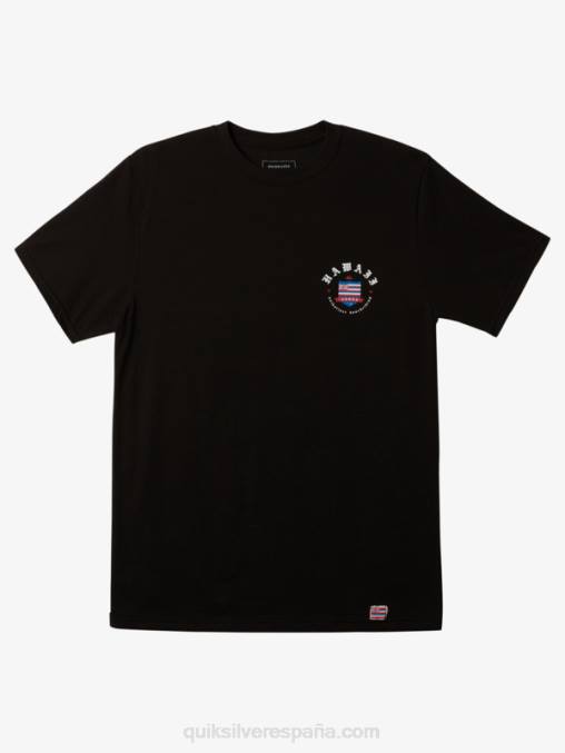 negro camiseta de la realeza de hawaii D6T4D998 hombres Quiksilver