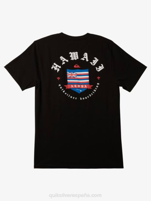 negro camiseta de la realeza de hawaii D6T4D998 hombres Quiksilver