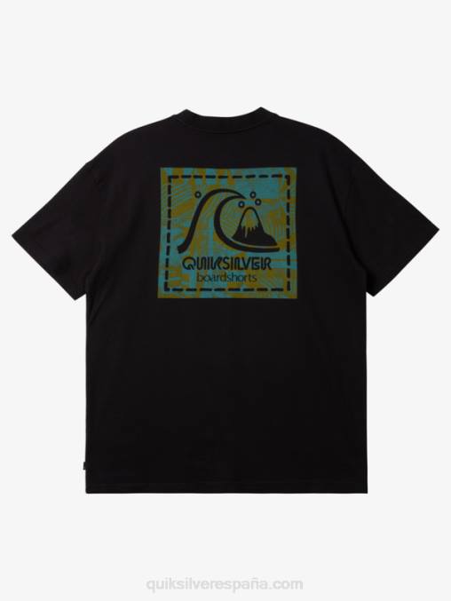 negro camiseta de lona en blanco de gregg kaplan D6T4D1374 hombres Quiksilver