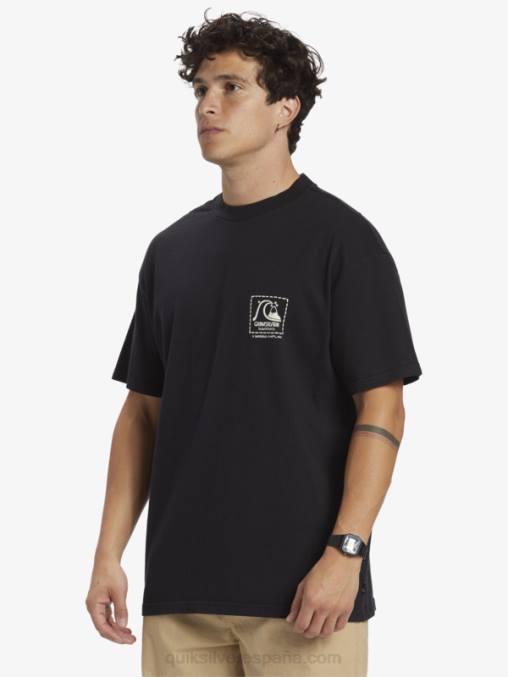 negro camiseta de lona en blanco de gregg kaplan D6T4D1374 hombres Quiksilver