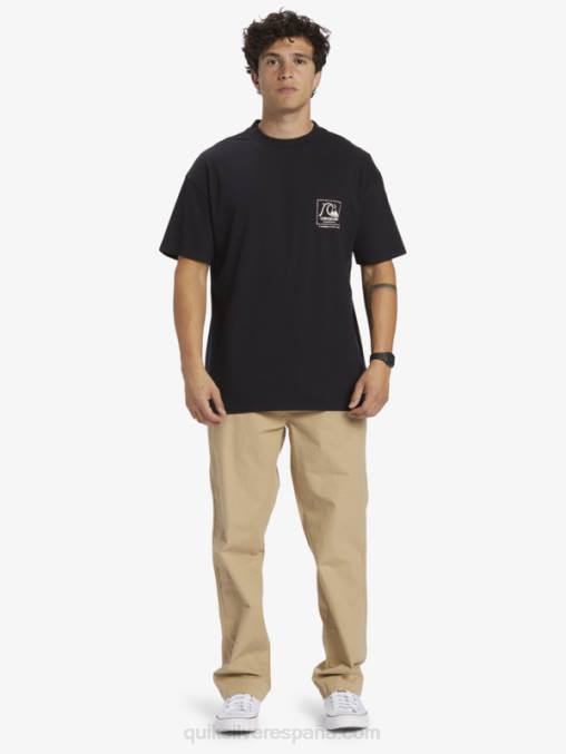 negro camiseta de lona en blanco de gregg kaplan D6T4D1374 hombres Quiksilver