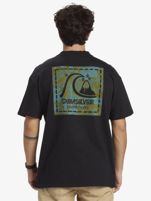 negro camiseta de lona en blanco de gregg kaplan D6T4D1374 hombres Quiksilver