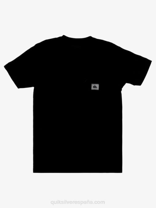 negro camiseta de misión secundaria D6T4D1044 hombres Quiksilver