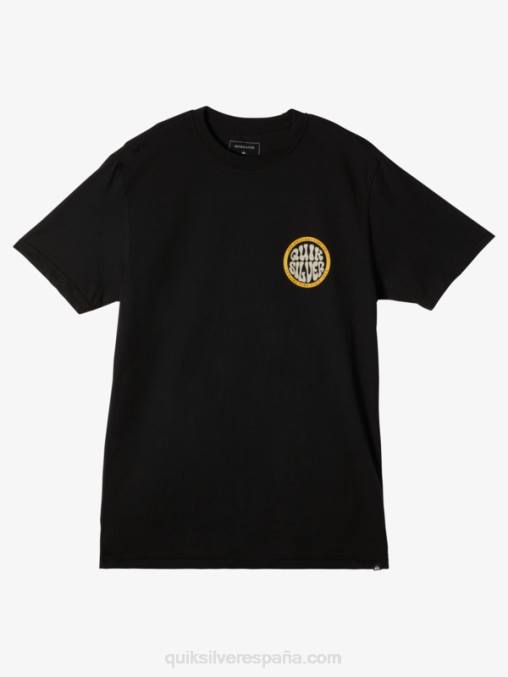 negro camiseta de tipo más audaz D6T4D46 hombres Quiksilver