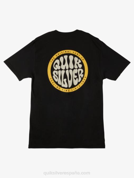 negro camiseta de tipo más audaz D6T4D46 hombres Quiksilver
