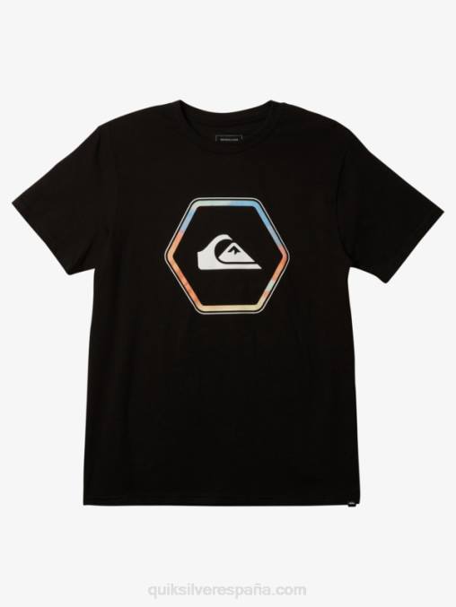 negro camiseta en formas D6T4D1238 hombres Quiksilver