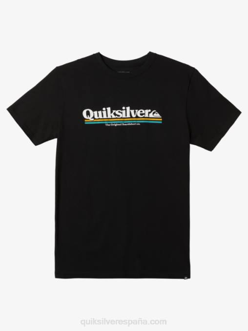 negro camiseta entre lineas D6T4D976 hombres Quiksilver
