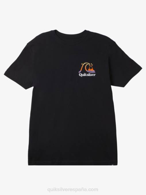 negro camiseta hora de la isla D6T4D1627 hombres Quiksilver
