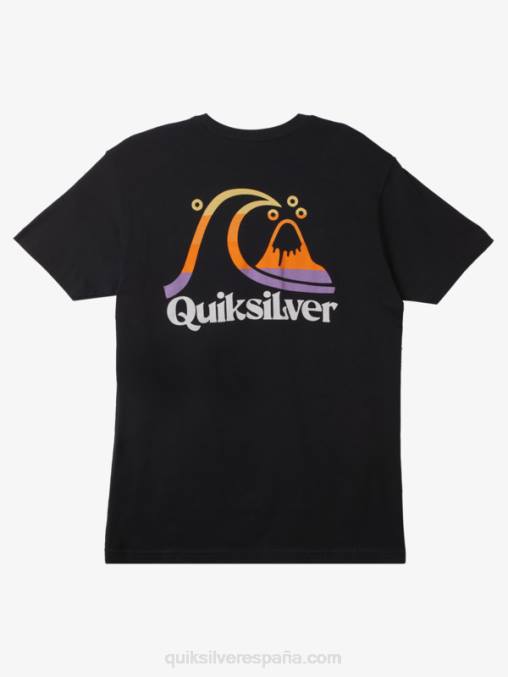 negro camiseta hora de la isla D6T4D1627 hombres Quiksilver
