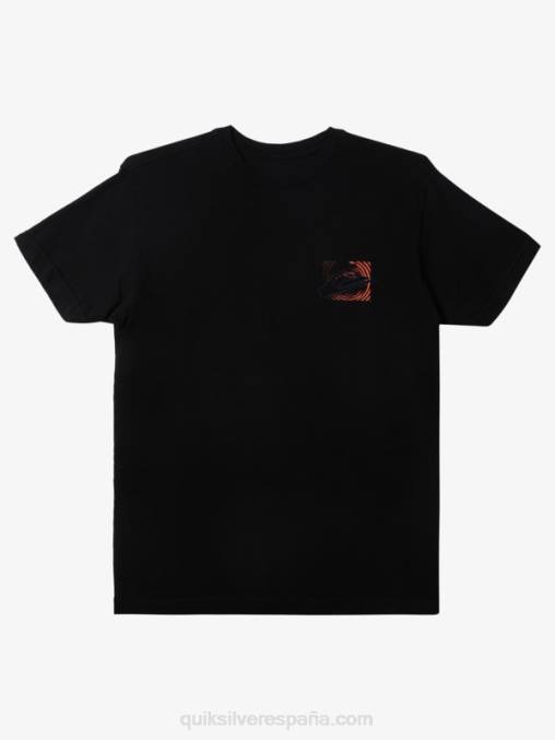 negro camiseta internacional de la fuerza mundial D6T4D597 hombres Quiksilver