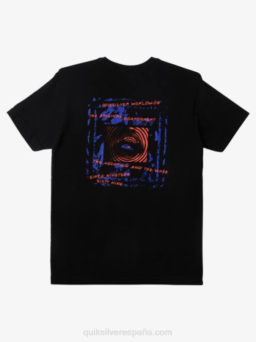 negro camiseta internacional de la fuerza mundial D6T4D597 hombres Quiksilver