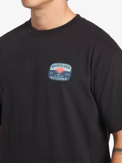 negro camiseta lámpara de lava waterman D6T4D553 hombres Quiksilver