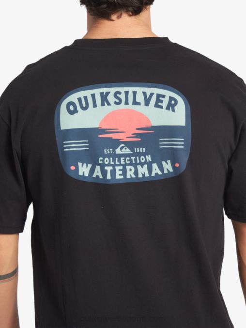 negro camiseta lámpara de lava waterman D6T4D553 hombres Quiksilver