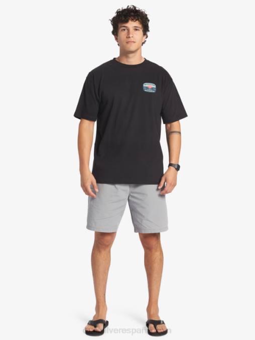 negro camiseta lámpara de lava waterman D6T4D553 hombres Quiksilver