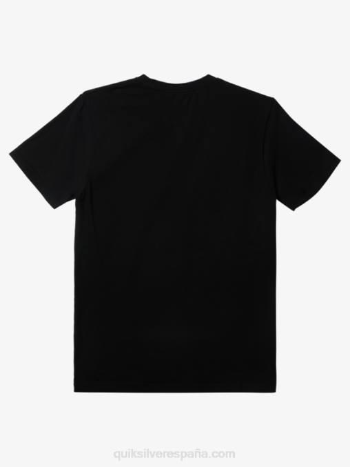 negro camiseta mw con logo pequeño D6T4D109 hombres Quiksilver