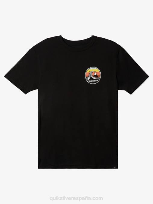 negro camiseta puerto de escala D6T4D1511 hombres Quiksilver
