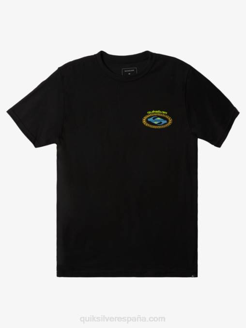 negro camiseta segunda piel D6T4D1154 hombres Quiksilver