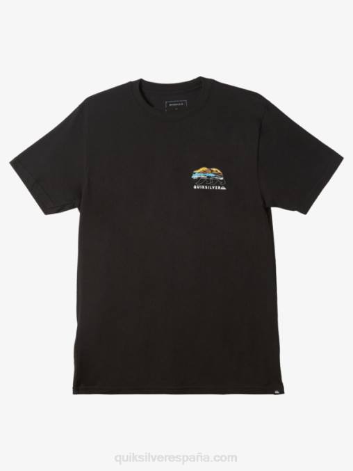 negro camiseta sol de california D6T4D1184 hombres Quiksilver