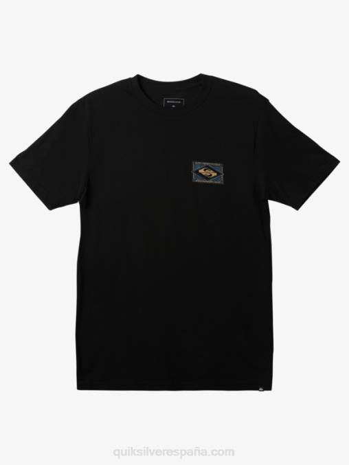 negro camiseta vibrante D6T4D180 hombres Quiksilver