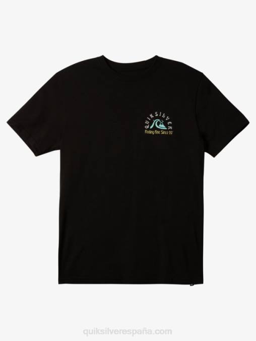 negro la camiseta original del barril D6T4D1172 hombres Quiksilver