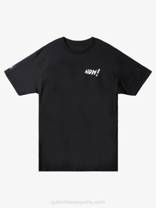 negro natas ahora camiseta D6T4D1655 hombres Quiksilver