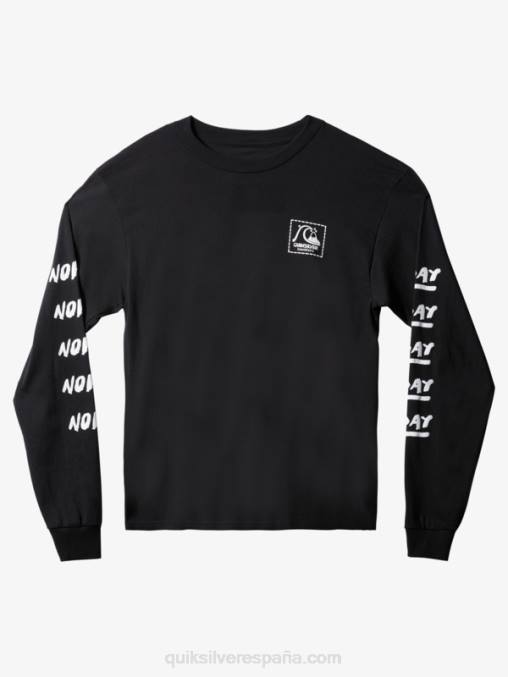 negro natas ahora camiseta de manga larga D6T4D1635 hombres Quiksilver