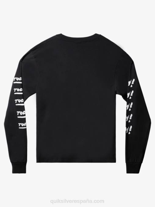 negro natas ahora camiseta de manga larga D6T4D1635 hombres Quiksilver
