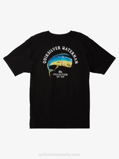 negro tensión de waterman en la camiseta D6T4D1341 hombres Quiksilver