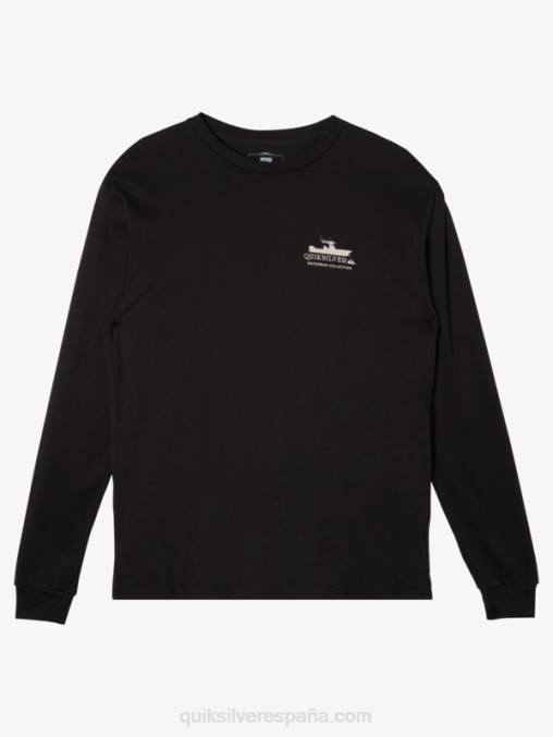 negro viaje de energía waterman camiseta de manga larga D6T4D62 hombres Quiksilver