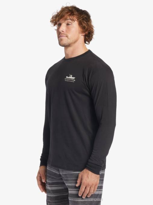 negro viaje de energía waterman camiseta de manga larga D6T4D62 hombres Quiksilver