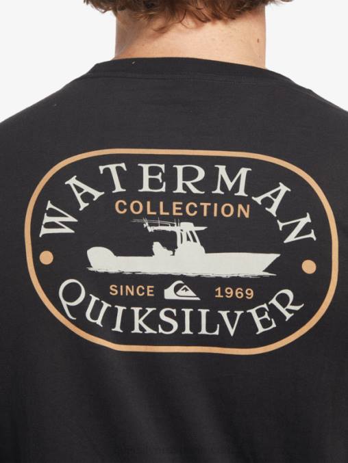 negro viaje de energía waterman camiseta de manga larga D6T4D62 hombres Quiksilver