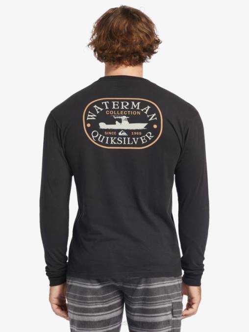 negro viaje de energía waterman camiseta de manga larga D6T4D62 hombres Quiksilver
