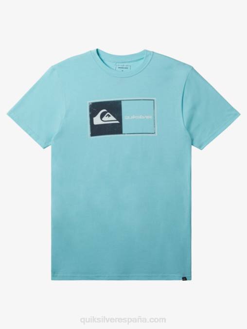 ángel azul brezo camiseta de bloqueo central D6T4D161 hombres Quiksilver